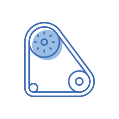  Conveyor Belt Vector icon