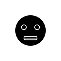 Grimacing Face Emoji glyph icon