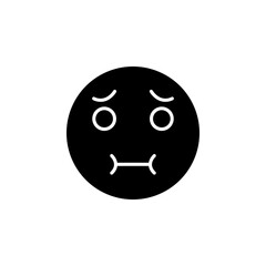 Nauseated Face Emoji glyph icon