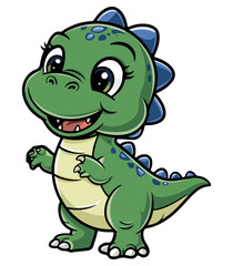 Fototapeta premium Baby Dinossauro Clipart