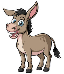 Obraz premium Cartoon Donkey Clipart