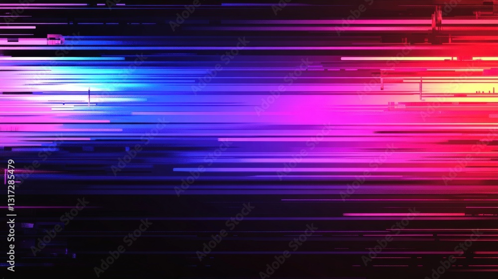 Poster vibrant abstract digital background with colorful streaks creating a dynamic visual effect