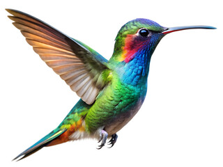 Obraz premium hummingbird in flight isolated on transparent background