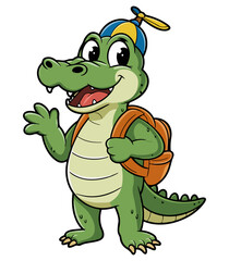 Fototapeta premium Crocodile Clipart