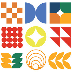 Abstract Shapes Vector &ndash; A Colorful Collection of Geometric and Minimalist Design Elements