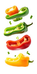 red and green peppers