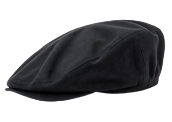 black flat cap newsboy style