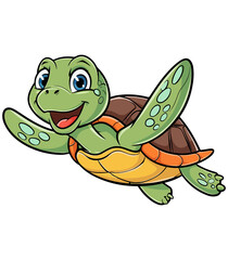 Cute sea turtle Clipart