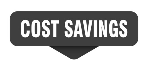 Fototapeta premium cost savings sticker. cost savings sign on transparent background