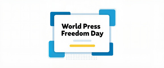 Minimal banner layout for news platforms, websites, and independence campaigns