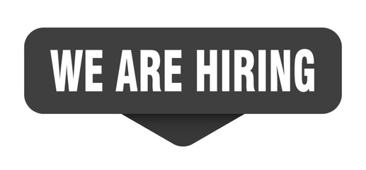 Fototapeta premium we are hiring sticker. we are hiring sign on transparent background