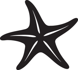 starfish flat and minimal vector art illustration on a white background.
