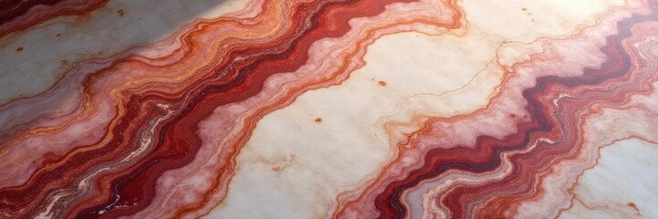 Intricate swirls, veined marble texture Close-up, abstract floor detail , interior, white, brown
