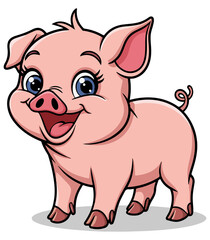 Cute Pig Clipart