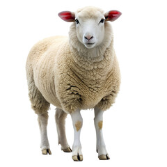 sheep isolated on white