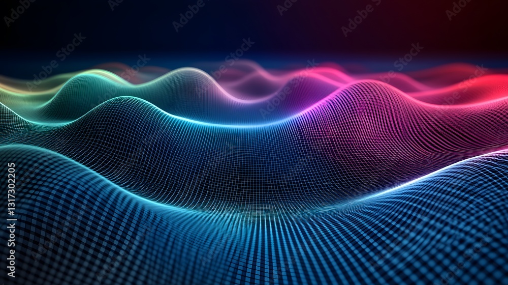 Poster an innovative futuristic abstract background with an expansive open space, perfect for modern design
