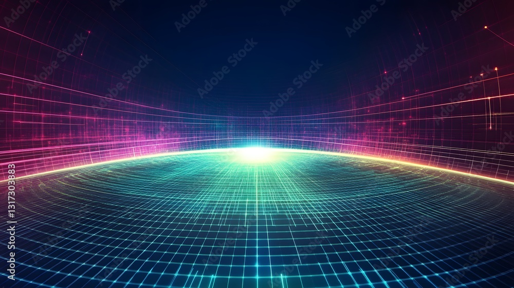 Poster a modern futuristic abstract background with an expansive open space, perfect for innovative design 