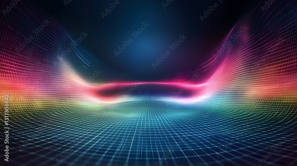 Poster a modern futuristic abstract background with an expansive open space, perfect for innovative design 
