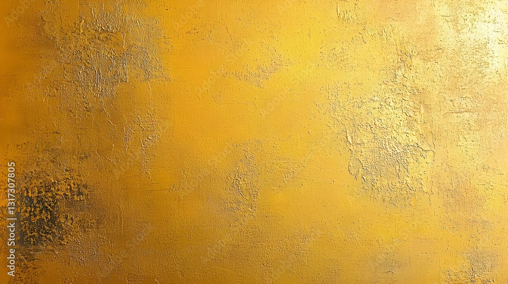 Aufkleber abstract gold textured background with a mottled and distressed metallic surface with golden yellow 
