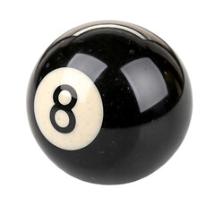 Black Eight Ball Isolated