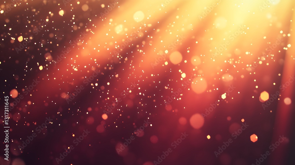 Poster abstract light beams converging into an open space, representing innovation, technology, and the jou