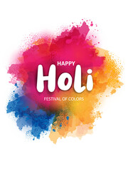 Colorful Happy Hoil background for festival of colors in India