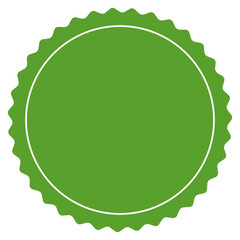 green label with seal