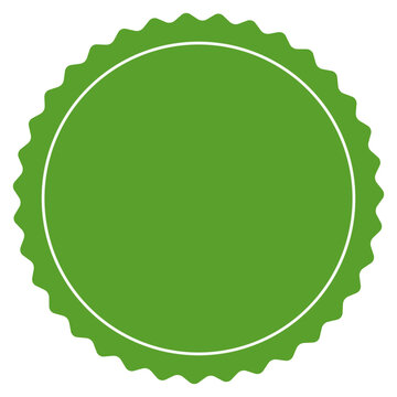 green label with seal