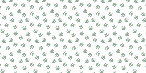 minimalist seamless pattern with cat paw print for fabric and wallpaper. animal paw print background