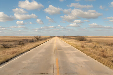 Lone Star State Exploration - A Clear Day on a Texas Highway