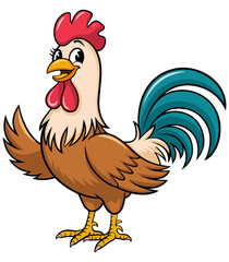 Cute Rooster Clipart