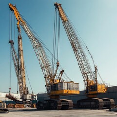 Fototapeta premium A high-rise green building with wind turbines integrated into its smart construction.