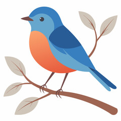 blue bird on a branch