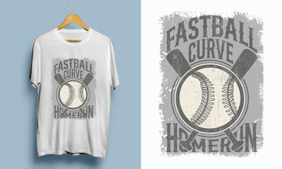 Retro Vintage Baseball T-Shirt Design – Classic American Sportswear