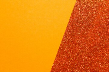 Shiny orange glitter texture background