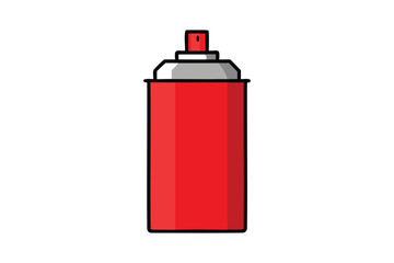 Spray can vector on white background