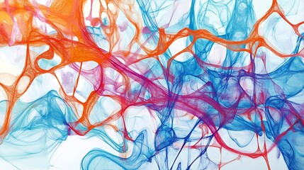 Abstract representation of affiliate marketing featuring interconnected layer symbolic patterns representing performancebased strategies