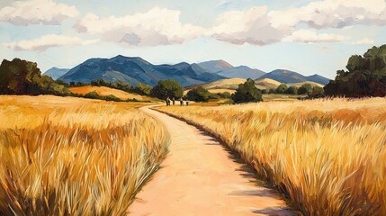 Hiking adventure in summer landscape scenic mountain trails outdoor exploration vibrant nature wide viewpoint