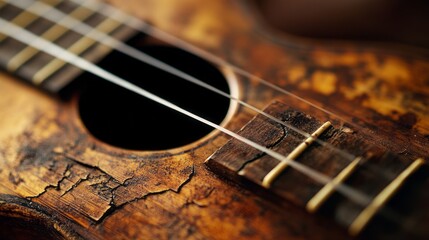 Obraz premium Generic Close-up Antique Moment Chipped Varnish Wood