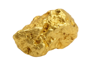 Natural gold nugget texture