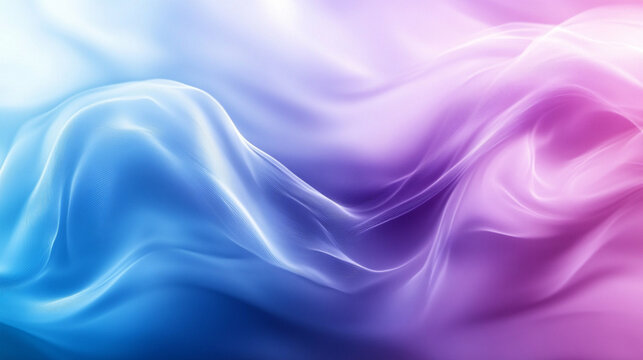 Elegant flowing abstract wave in shades of blue and purple, creating a smooth and futuristic background design.