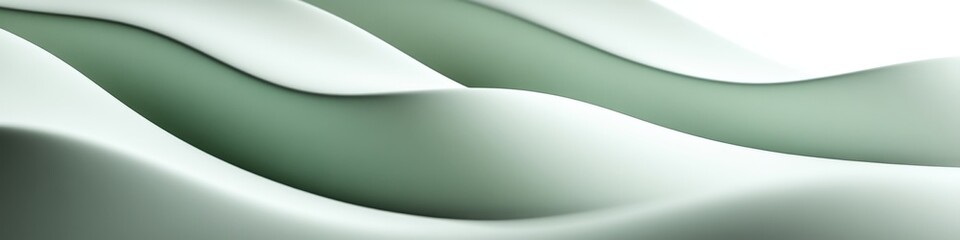 Artistic digital rendering of fluid green textures and layers.