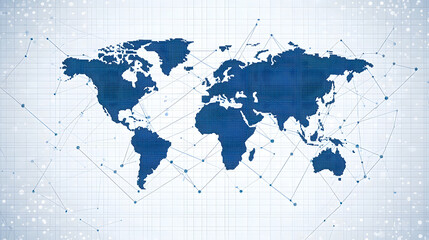 Rising graph on a grid symbolizes growth and expansion in business and financial sectors.
