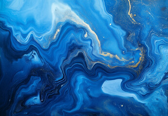 Obraz premium Dark Blue Grunge Texture Background – Abstract Blue Paper with Vintage Aesthetic and High-Resolution Detail