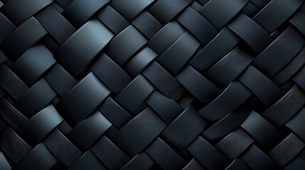 Fototapeta premium Intriguing black abstract background with a modern square pattern design for digital art and graphic projects