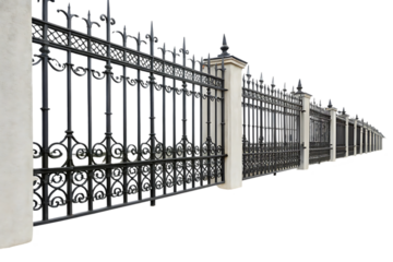 Ornate Wrought Iron Fence