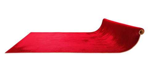 red carpet isolated on white
