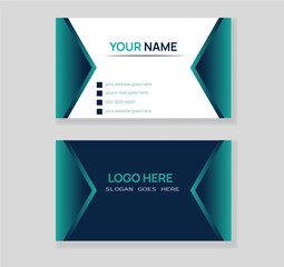 OWN creative modern name card and business card. Business Card Layout with Gray Stripes