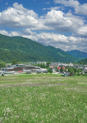 popular Village of Kranjska Gora,Gorenjska,Slovenia