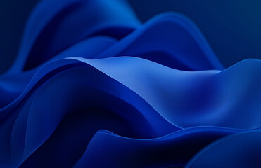 Obraz premium Abstract Blue Background with Blurred Lines and Soft Lighting – Serene and Calming Digital Design for Modern Aesthetic